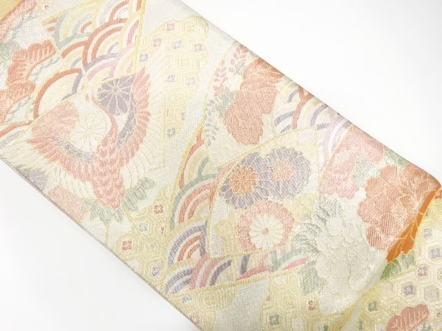 JAPANESE FUKURO OBI / SAGANISHIKI / WOVEN CRANE